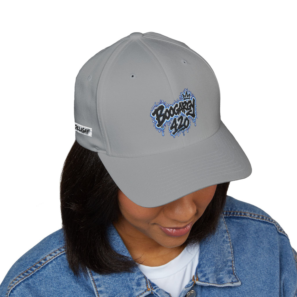Embroidered 'Boogarky 420' Drip Logo Cap