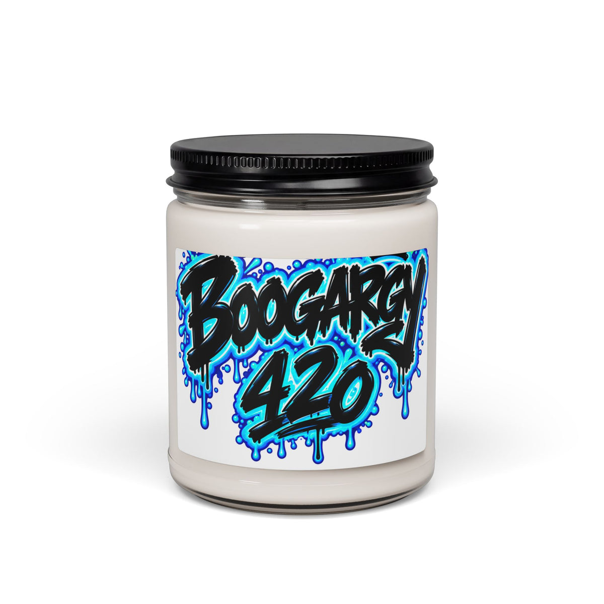 Boogargy 420 Scented Soy Candle — 9oz Aromatherapy Jar (Herbal/Vape Vibe)