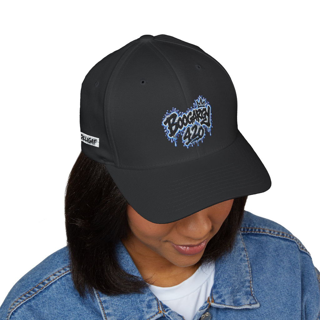 Embroidered 'Boogarky 420' Drip Logo Cap
