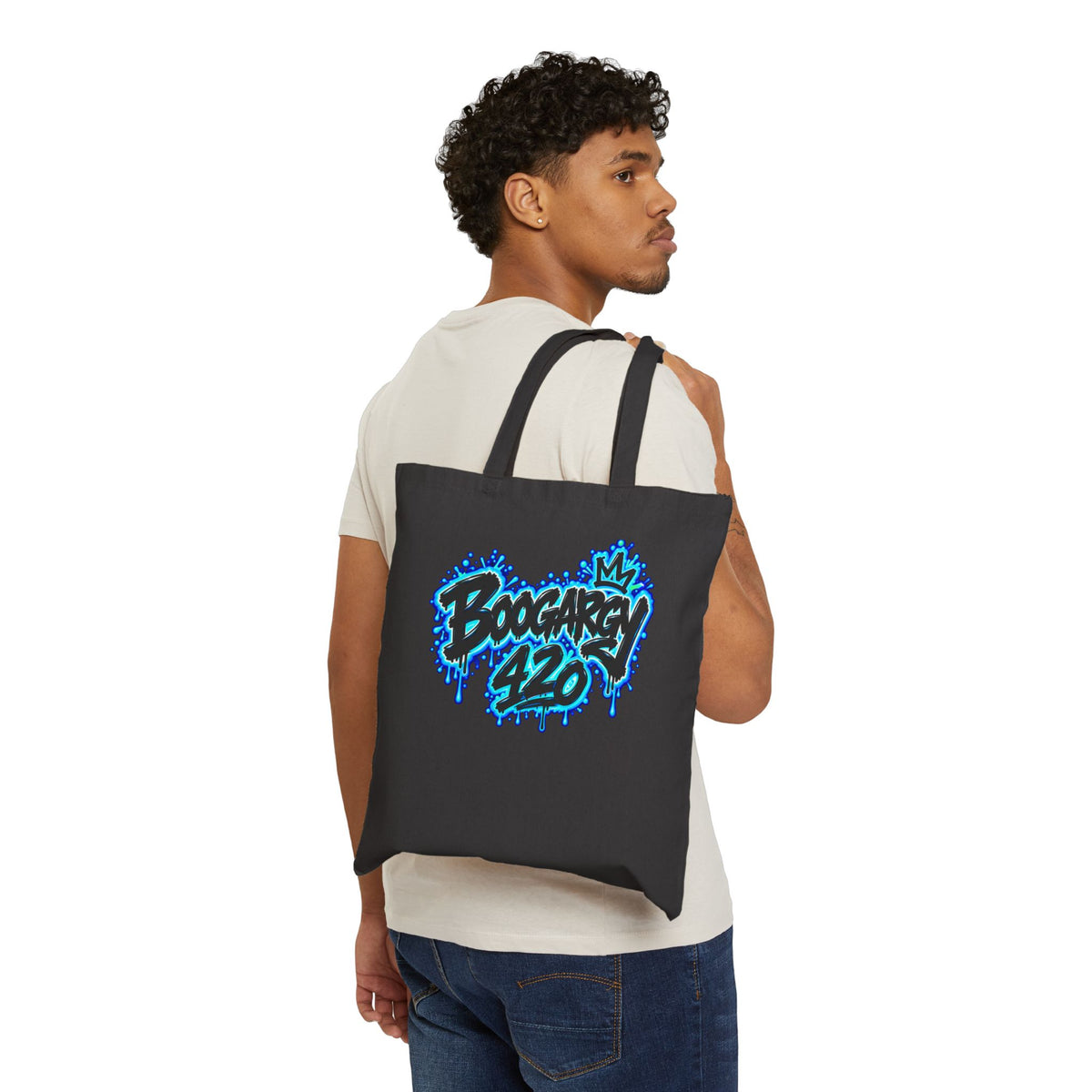 Boogaren 420 Graffiti Cotton Tote Bag