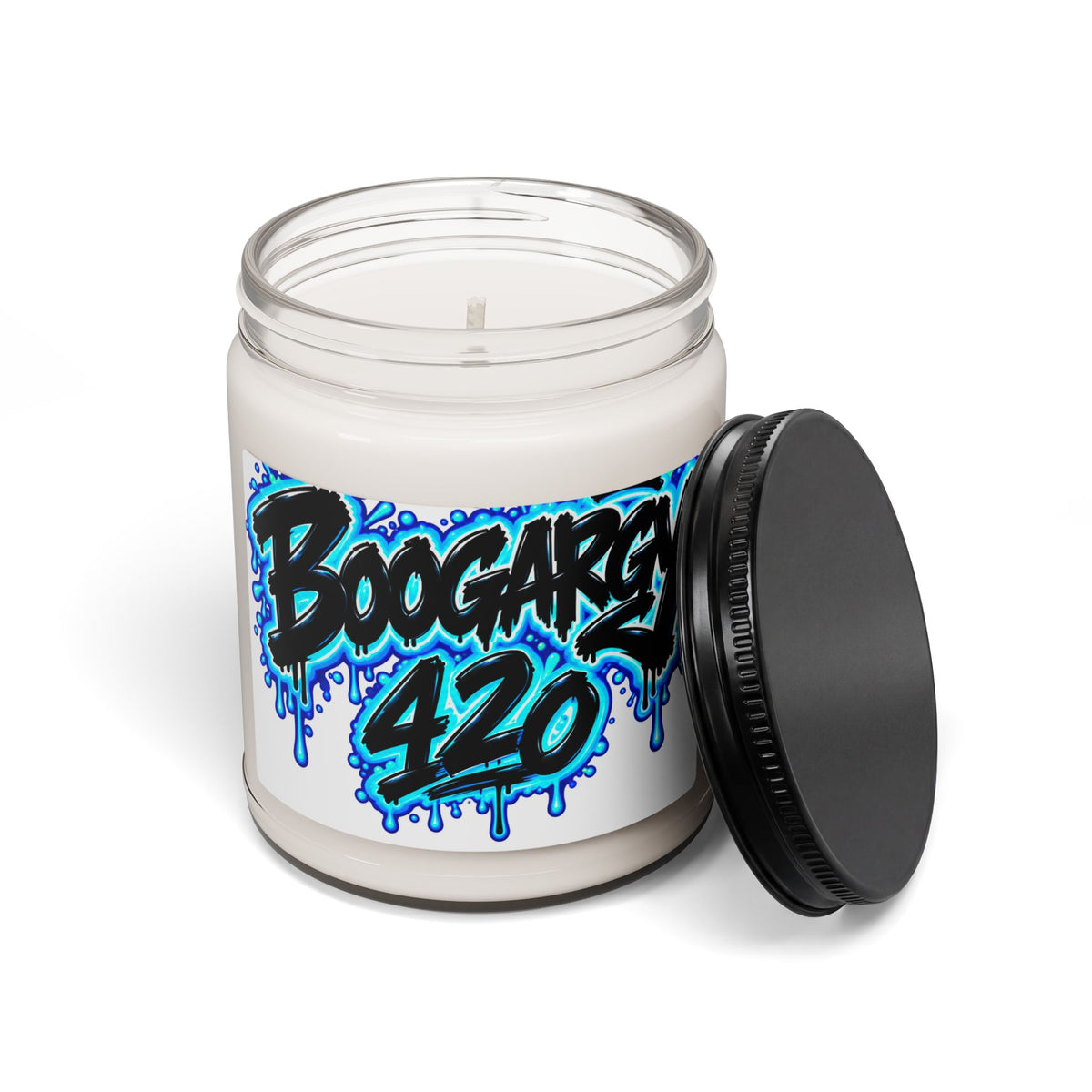 Boogargy 420 Scented Soy Candle — 9oz Aromatherapy Jar (Herbal/Vape Vibe)